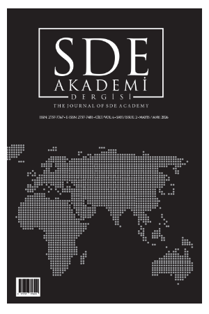 SDE Akademi Dergisi, Cilt 6, Sayı 2, Mayıs 2026